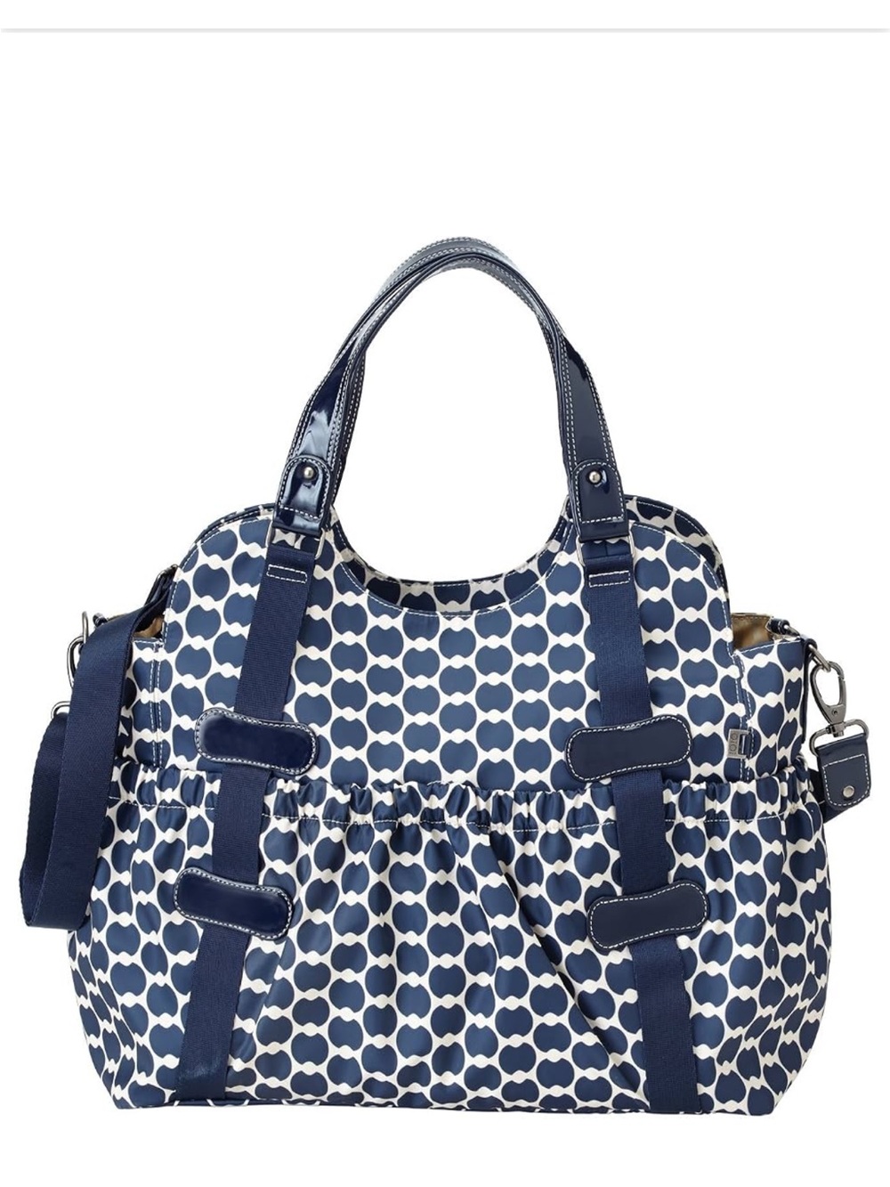 OiOi Australia Navy and White Patterned Tote Diaper Bag
